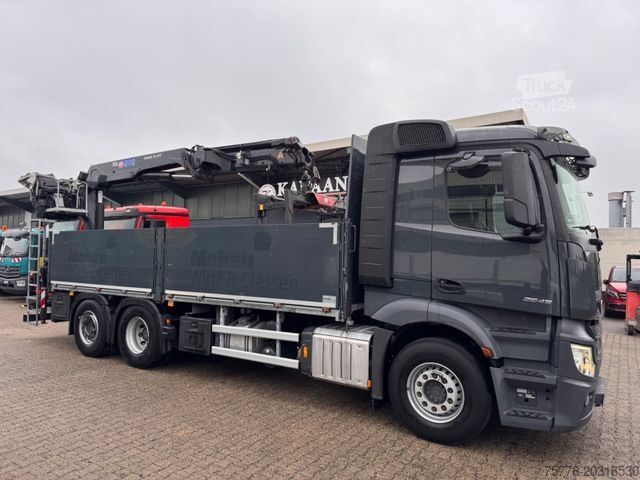 Auto-dizalica montirana na kamionu MERCEDES-BENZ 2545 Actros 5 L  Baustoffkran HMF  TOP