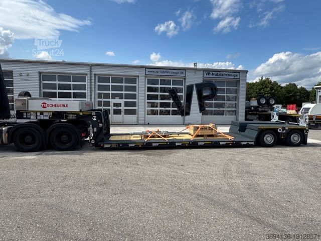 Låglastarsläpvagn SCHEUERLE EuroCompactFL02 Falchbett ausziehbar de