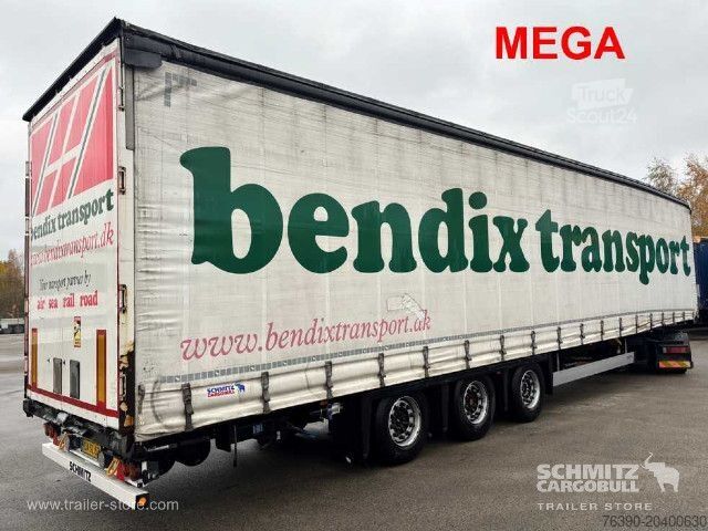 Open oplegger met zeil Schmitz Cargobull Semitrailer Curtainsider Mega