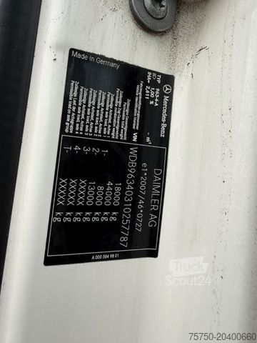 Standaard trekker MERCEDES-BENZ Actros 1843 Stream Space,  Hydraulik, Retarder