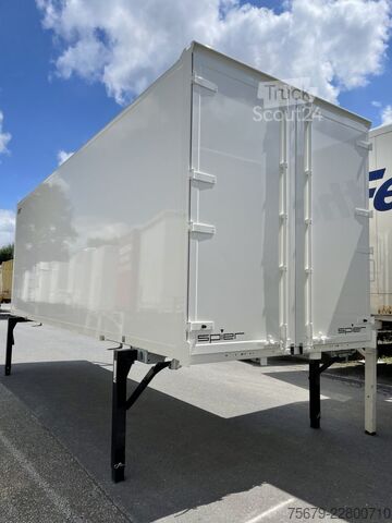 Swap body with box structure Spier Plywood-Wechselkoffer, BDF-System, 7.450 mm lang.