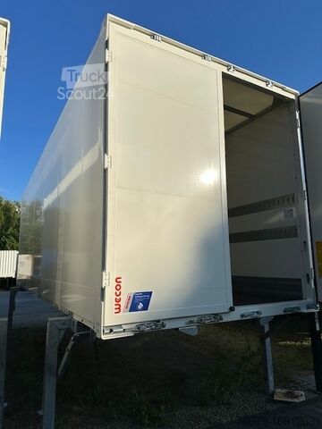 Wissellaadbak met boxstructuur  BDF-System, 7.450 mm lang, Durchladesystem mit Überfahrblech, Portal Doppelflügeltür,