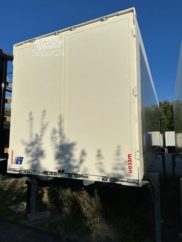 Wissellaadbak met boxstructuur  BDF-System, 7.450 mm lang, Durchladesystem mit Überfahrblech, Portal Doppelflügeltür,