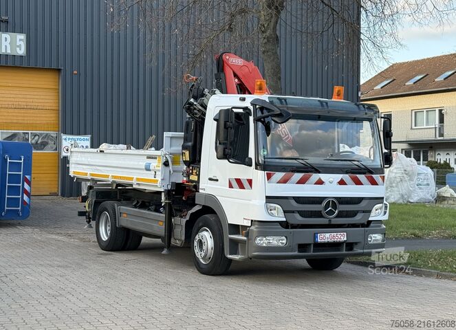 Truck mounted crane Mercedes-Benz Atego 1222 - Kipper/Kran - Funk - 95 TKm