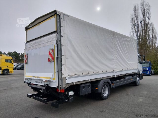 Flatbed truck with tarp Mercedes-Benz Atego 1224 L Bordwände LBW