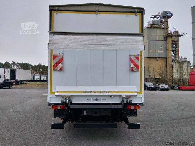 Flatbed truck with tarp Mercedes-Benz Atego 1224 L Bordwände LBW