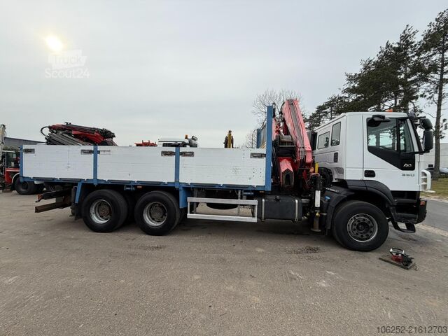 Open body Iveco TRAKKER 360 6x4 PRITSCHE + KRAN FASSI F235AXP.2...