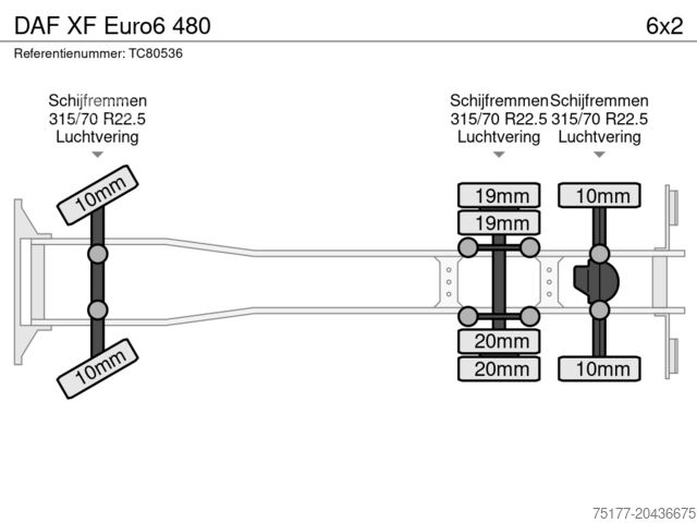 Systém BDF DAF XF Euro6 480