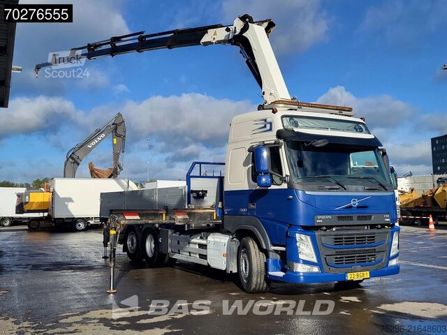 Læsseplatform Volvo FM 500 FM 6X2 NL-Truck APK HMF 3220-K7 Kran Cra...
