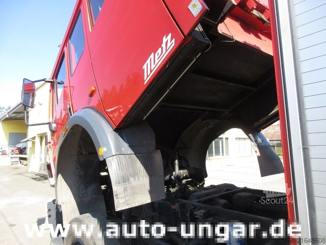 Brandbil Mercedes 1224 AF 4x4 Metz LF16 Feuerwehr Doka 9