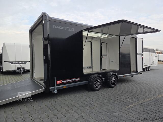 Remorque porte-voitures Brian James Trailers Race Box 610-5019  black Flügeltüren Neu