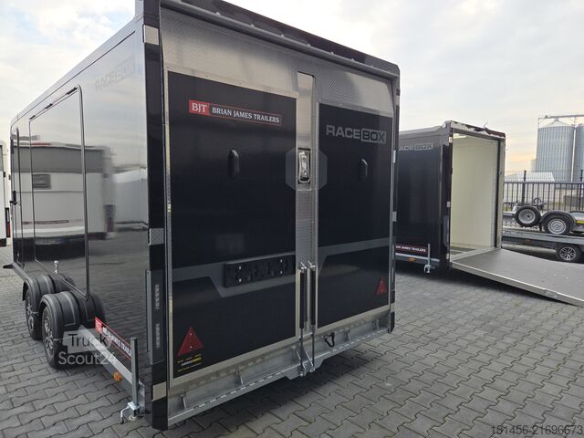 Remorque porte-voitures Brian James Trailers Race Box 610-5019  black Flügeltüren Neu