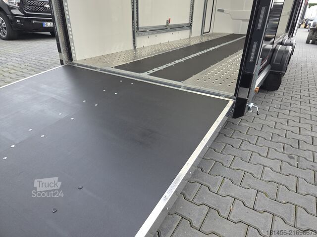 Remorque porte-voitures Brian James Trailers Race Box 610-5019  black Flügeltüren Neu