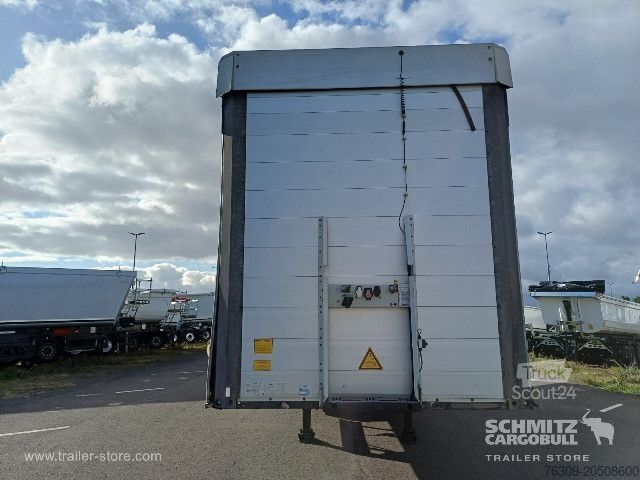 Open semitrailer with tarp Schmitz Cargobull Curtainsider Mega Getränke