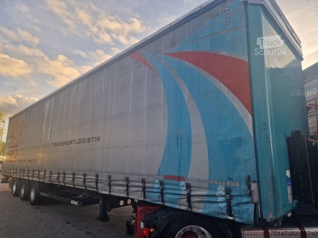 Naczepa otwarta z plandeką KÖGEL 3 Achs Megaliner Hubdach LASI Edscha TÜV 06/2026