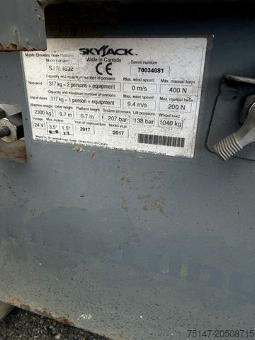 Çalışma platformu Skyjack SJ III 4632 elektr. Hebebühne AH 11,58 m