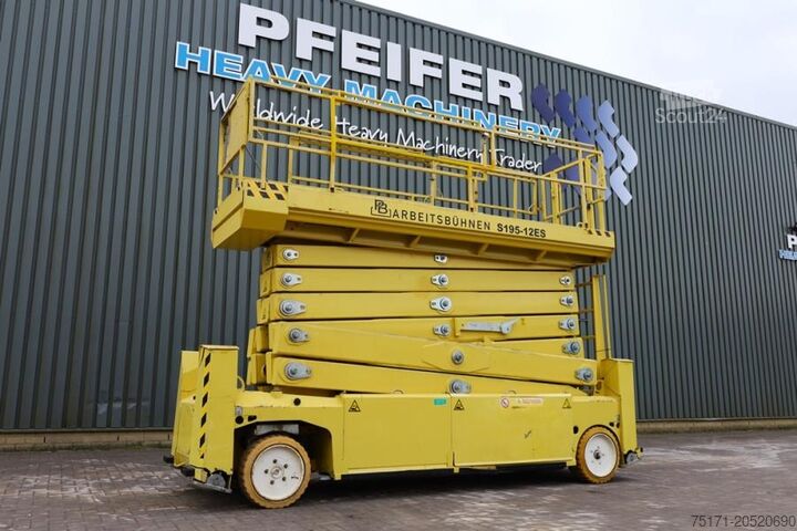 Ascensore a forbice PB LIFT S195-12ES Electric, 19.6m Working Height, 700