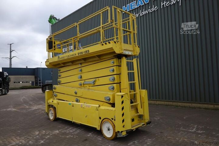 Žirklinis keltuvas PB LIFT S195-12ES Electric, 19.6m Working Height, 700