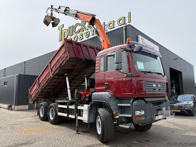 Volquete con grúa MAN TGA 33.390 + 6x4 + PK15002 + TIPPER + MANUAL + ...