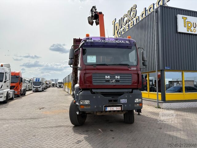 Volquete con grúa MAN TGA 33.390 + 6x4 + PK15002 + TIPPER + MANUAL + ...