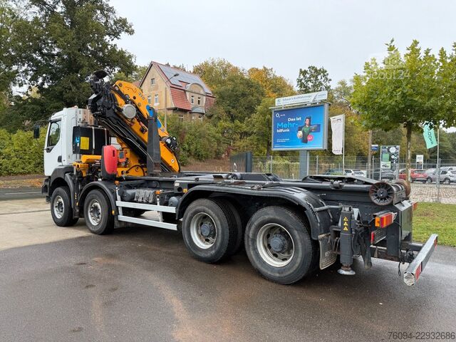 Ανατρεπόμενο φορτηγό RENAULT Kerax 8x4 Abrollkipper KRAN 27m WINDE FUNK