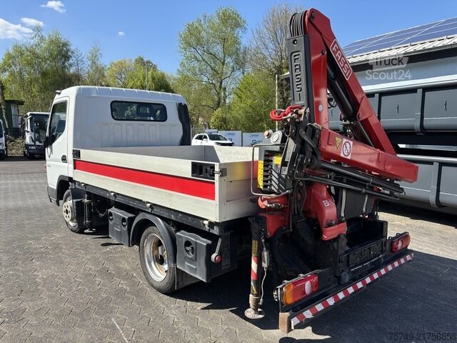 Pritschenwagen Fuso 3C13 Pritsche 2.85m Heckladekran 3xhydr. 1xmech.