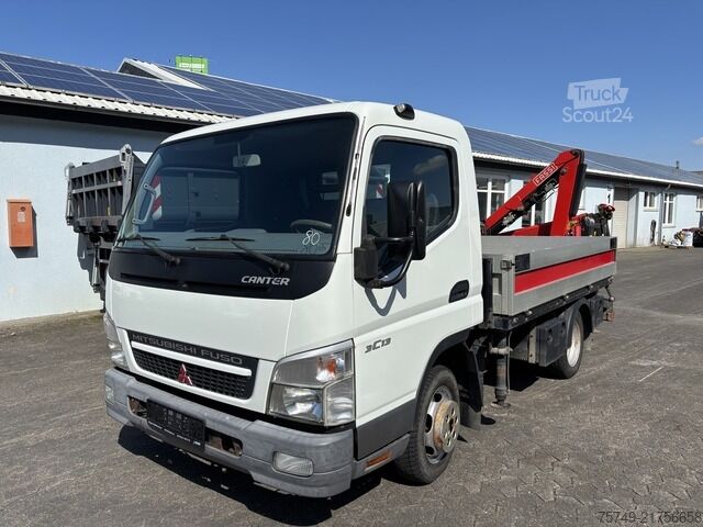 Pritschenwagen Fuso 3C13 Pritsche 2.85m Heckladekran 3xhydr. 1xmech.