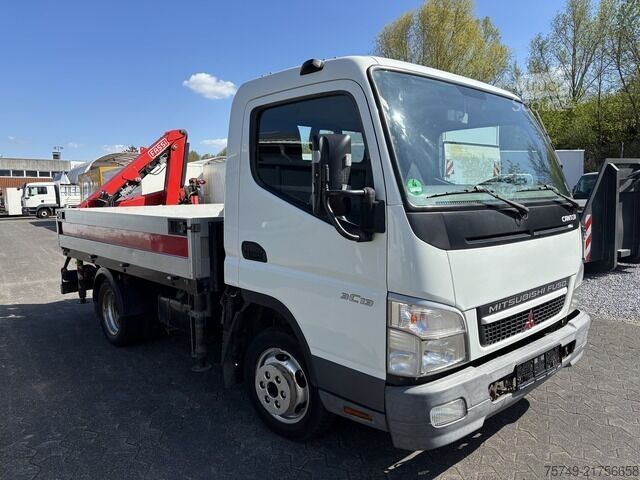 Pritschenwagen Fuso 3C13 Pritsche 2.85m Heckladekran 3xhydr. 1xmech.