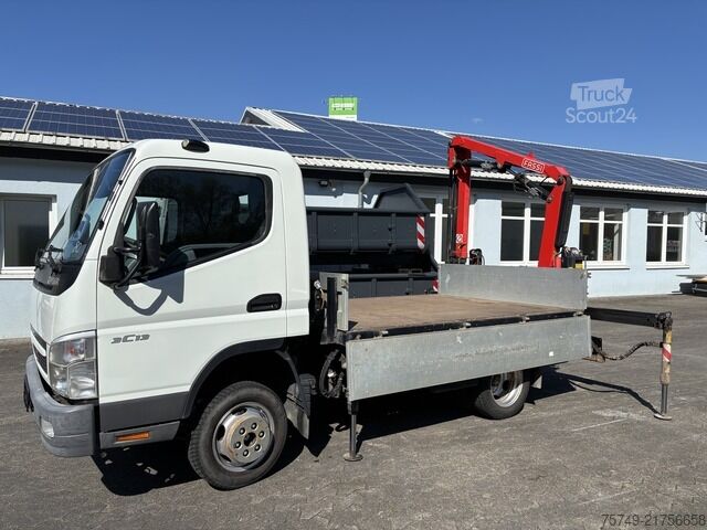 Pritschenwagen Fuso 3C13 Pritsche 2.85m Heckladekran 3xhydr. 1xmech.