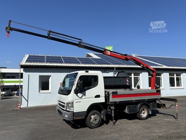 Pritschenwagen Fuso 3C13 Pritsche 2.85m Heckladekran 3xhydr. 1xmech.