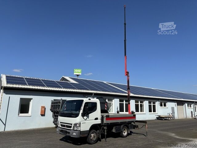 Pritschenwagen Fuso 3C13 Pritsche 2.85m Heckladekran 3xhydr. 1xmech.