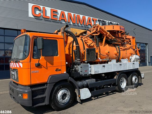 Zuigvoertuig Man 26.314 Kroll  kolkenzuiger 9m³ Just 185.429 km!