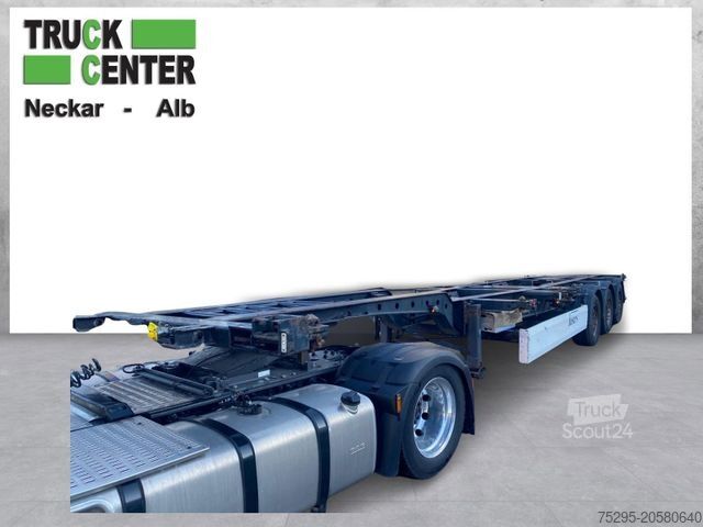 Cserélhető felépítményes félpótkocsi KRONE 3Achs Container Chassis 40+45 Fuß SAF TÜV/SPneu