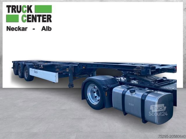 Semi-remorque à carrosserie interchangeable KRONE 3Achs Container Chassis 40+45 Fuß SAF TÜV/SPneu