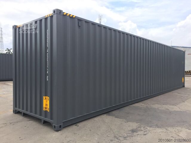 Lodní kontejner 40 Fuß High Cube Seecontainer-Anthrazit / one Way / 12Meter Lagercontainer