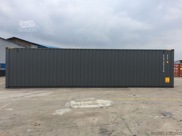 Lodní kontejner 40 Fuß High Cube Seecontainer-Anthrazit / one Way / 12Meter Lagercontainer