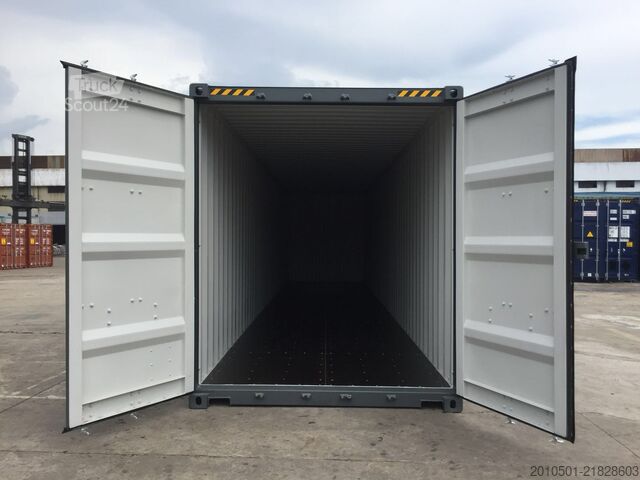 Lodní kontejner 40 Fuß High Cube Seecontainer-Anthrazit / one Way / 12Meter Lagercontainer