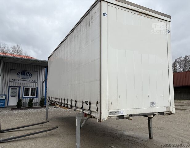 Csere karosszéria platformmal és ponyvával Krone Jumbo 3m Innenhöhe Hubdach Edscha