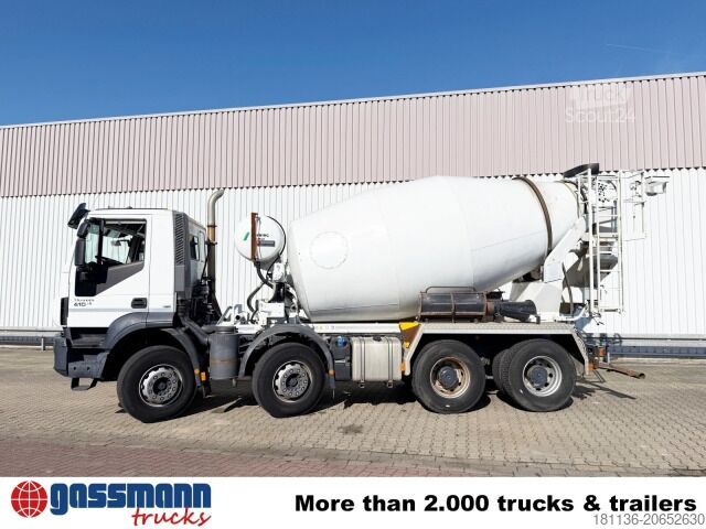 Mobile Betonmischanlage Iveco Trakker AD340T41B 8x4, Betonmischer Stetter ca.