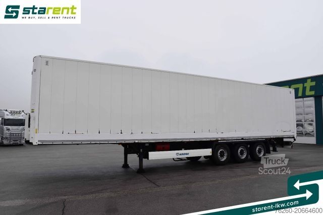 Kutu dorse KRONE Kleider-Trockenfrachtkoffer Wabco Liftachse BPW