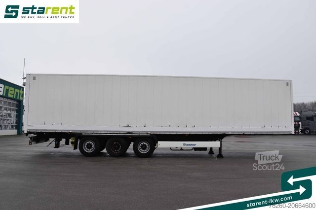 Kutu dorse KRONE Kleider-Trockenfrachtkoffer Wabco Liftachse BPW