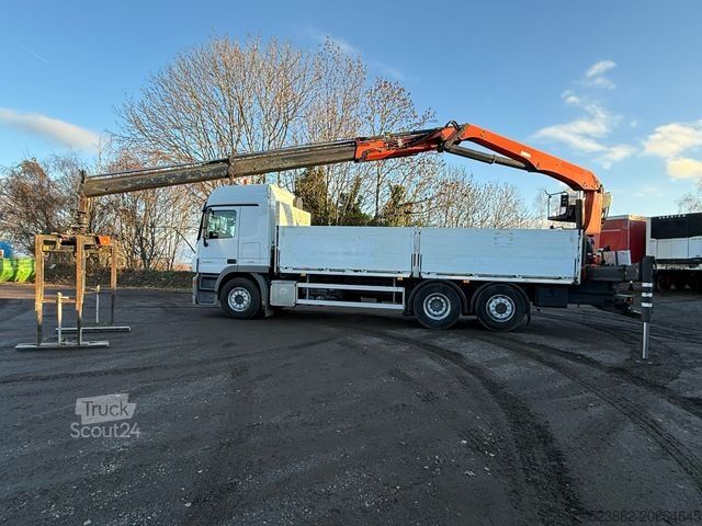 Kravas automašīnai uzstādīts celtnis MERCEDES-BENZ Actros 2544 6x2*Lift-Lenk*AHK*Palfinger PK21001L