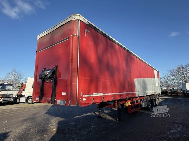 Atvērta puspiekabe ar tentu SCHWARZMÜLLER Bordwänd*Rungen*2xLenk*Lift*Rostfrei*ausziehbar