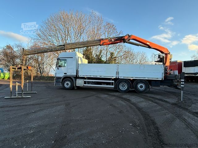 Automobilis ar plakanu platformu MERCEDES-BENZ Actros 2544 6x2*Lift-Lenk*AHK*Palfinger PK21001L