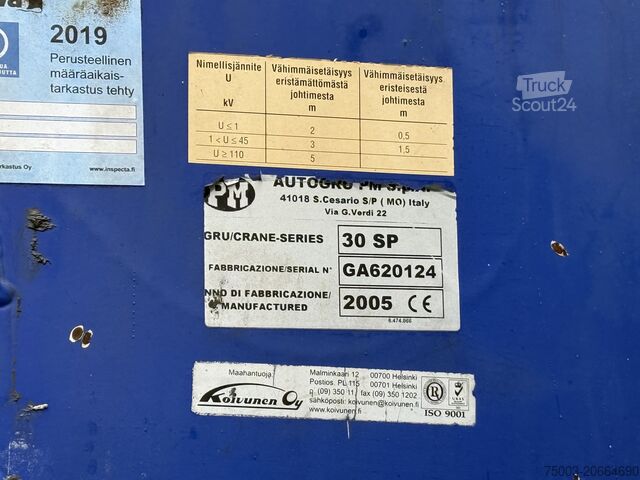 Tovorna dvigalka na tovornjaku Volvo FH12 420 6X2 Kran PM 30025 bis 26.5 Meter