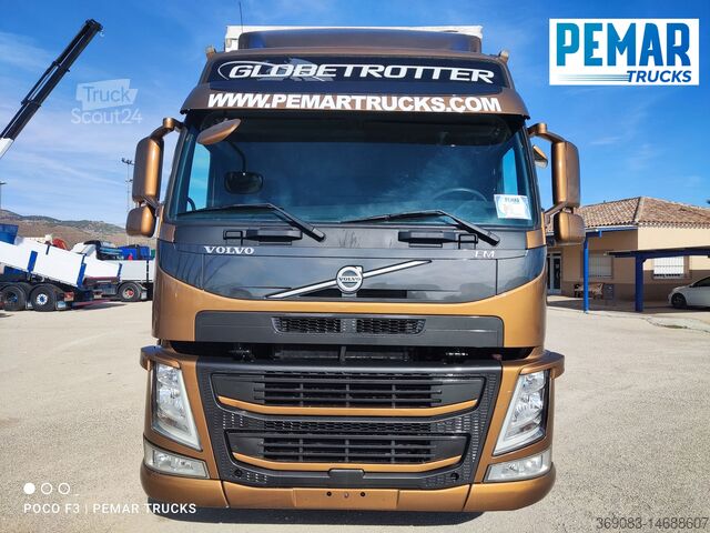 Camión plataforma con toldo VOLVO FM 410 4X2 TAUTLINER