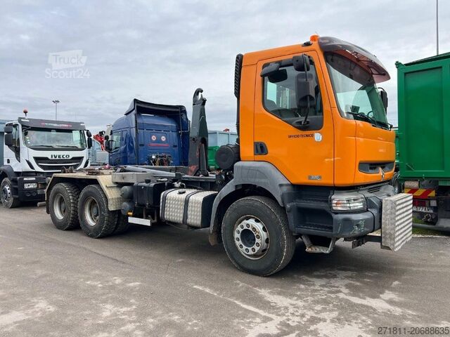 Roll-off tipper truck RENAULT RENAULT KERAX 320 SCARRABILE