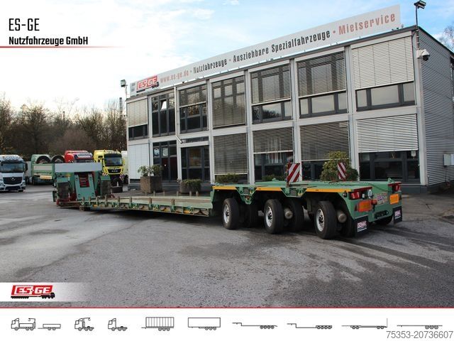 Tieflader-Sattelauflieger GOLDHOFER 3-Achs-Tiefbett 3x12 t