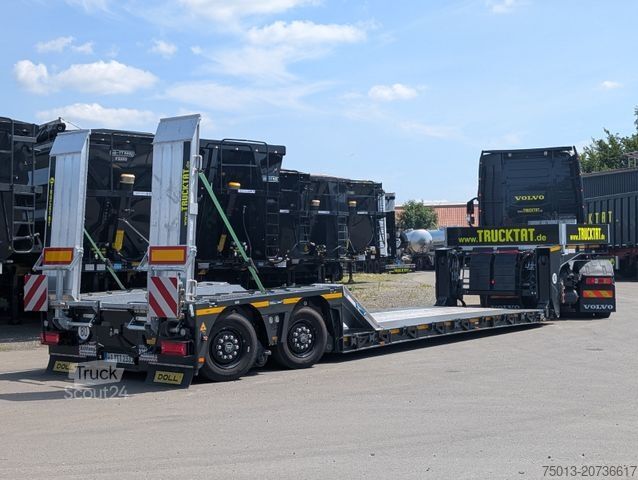 Ημιρυμουλκούμενο χαμηλής φόρτωσης DOLL 2- Achs Tiefbett Tera mit überfahrbarem Heck