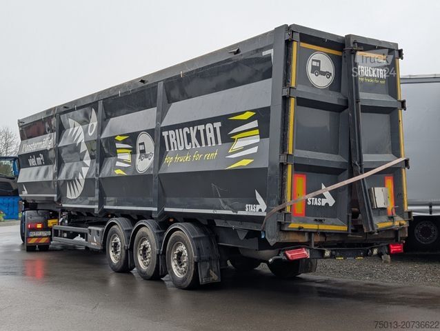 Напівпричіп-самоскид STAS HardoX Stahl 86 m³, Liftachse, ALCOA, Unfaller